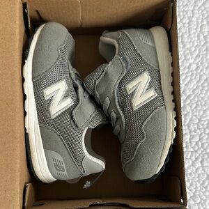 New Balance Classic Gray and White Sneakers